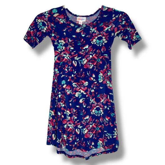 Girls LuLaRoe Adaline Floral Dress Size 6 - Picture 1 of 6